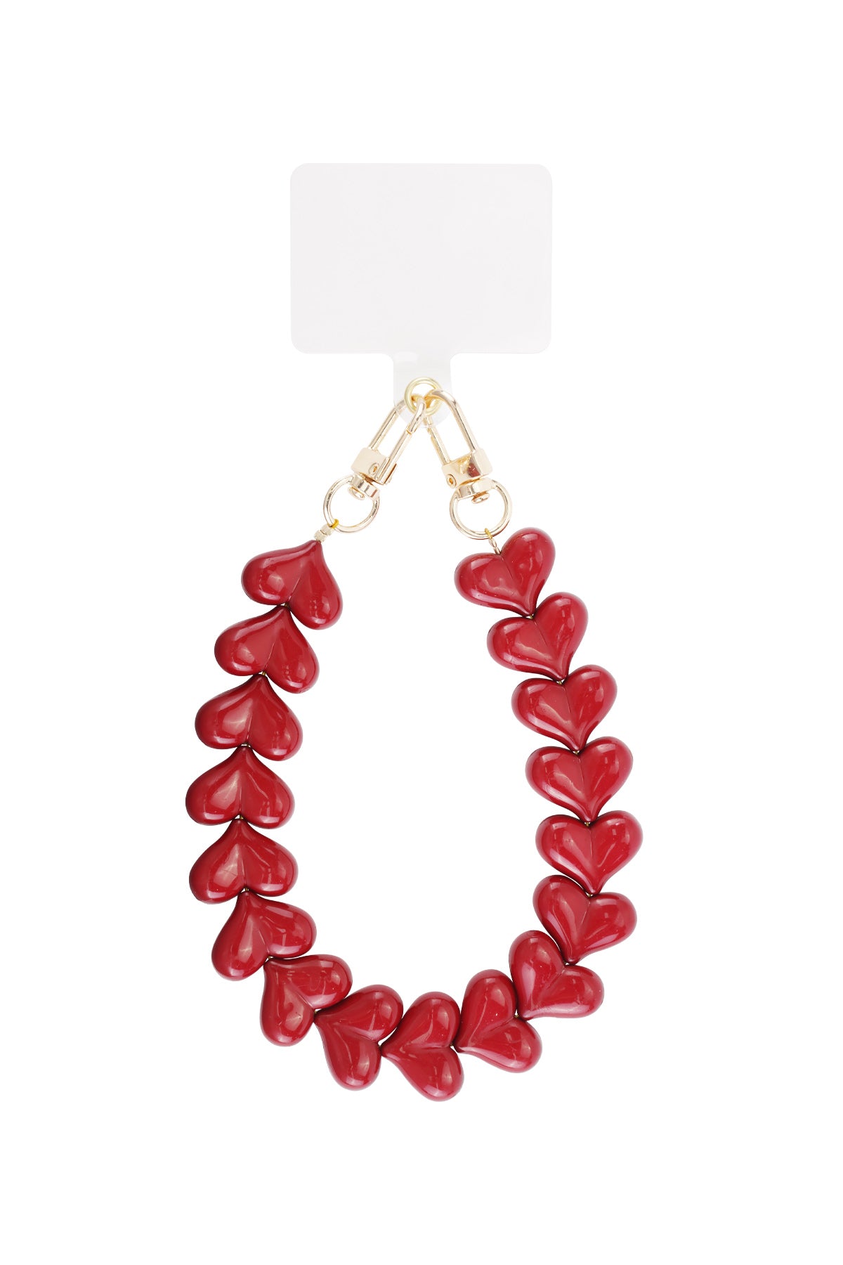 Cables telefónicos con forma de corazón