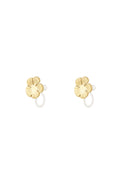 Pendientes de clip con flores