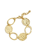 Pulseras de cadena de acero inoxidable, estilo retro, de la serie clásica para mujer.